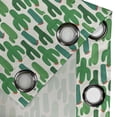 thumbnail image 3 of Ambesonne Exotic Grommet Curtain Single Panel, Colorful Themed Cactus Motif, 50"x60", Forest Green and Red, 3 of 5