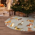 thumbnail image 5 of Defioc Cute Dog for Christmas Tree Skirt Snowman Xmas Tree Skirt Farmhouse Christmas Decorations Tree Mat for Holiday Party Decor-36", 5 of 6