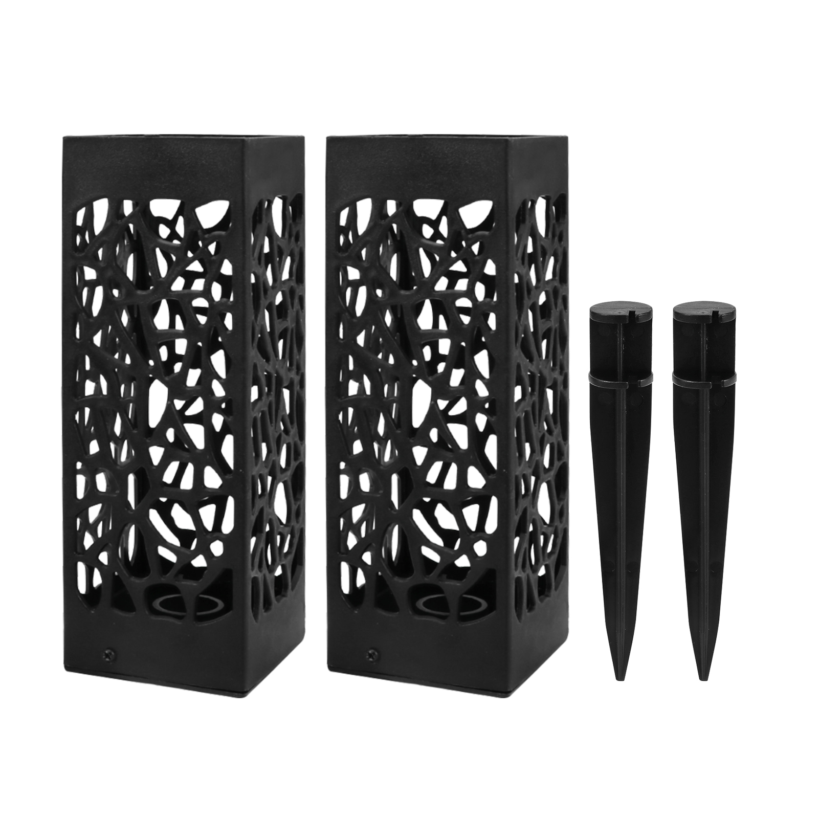 2pack 12 Inch Memorial Cemetery Floral Holder Vase Cones Drainage Holes