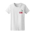 thumbnail image 2 of Cool Red Cherries Sketch T-Shirt Women -Image by Shutterstock, Female Large, 2 of 4