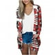 thumbnail image 2 of Puntoco Coat Chaqueta Rebeca Estampada Floral De Manga Larga Con Cuello Redondo A La Moda Para Mujer Liquidación Puntoco Puntoco-1, 2 of 5