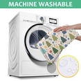 thumbnail image 6 of Multicolor Christmas Tree and Ornament Pattern Square Tablecloth,Waterproof Square Table Cover,Wipeable Spillproof Washable Table Cover for Home Kitchen Party Decor 60"x60"(152x152cm), 6 of 6