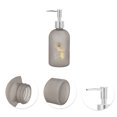 thumbnail image 5 of Unique Bargains 1 Pc Cylinder Ginko Soap Dispenser 13.53oz Clear Coffee Color, 5 of 6