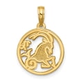 thumbnail image 3 of 14K Polished Round Capricorn Pendant, 3 of 3