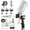 Upgraded Version - Black, variant on HVLP Air with 1.4/1.7/2mm Nozzles & Air Compressor Regulator, Air w/10pcs 600cc Mixing Cup and , Automotive Sprayer for , House Painting, Furniture