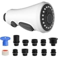 thumbnail image 1 of ORUYROP Pull Down Spray Head for Kitchen Faucet, 3-Function Kitchen Sink Spray Nozzle with 10 Adapters, Faucet Head Replacement Compatible with Moen, American Standard, Delta, Kohler Faucets,, 1 of 7
