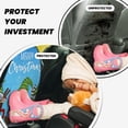 thumbnail image 4 of Pofeuu Merry Christmas Gnome Print 2 Pack PU Leather Kick Mat Back Seat Protector, Universal Car Seat Back Organizer, Waterproof Backseat Protector For Most Car, 4 of 8