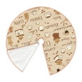 thumbnail image 3 of Kll Coffee Time Christmas Tree Skirt 30",Party Decorations Farmhouse For Christmas Decorations Holiday Party, 3 of 8