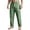 Green-03, variant on Men's Cargo Straight-Leg Pants, Side Patch Pockets & Roll-Up Hem, Casual Daily Wear
