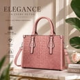 thumbnail image 5 of AVMPRO Women's PU Leather Top-Handle Shoulder Handbag, Pink, 5 of 6