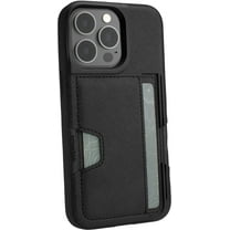 Smartish iPhone 13 Pro Wallet Case - Wallet Slayer Vol. 2 [Slim   Protective] Credit Card Holder with Kickstand - Black Tie Affair