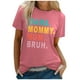 thumbnail image 1 of Camiseta de manga corta con estampado de letras para mujer - Top informal de cuello redondo para verano, tallas S-XXL con tallas US/EU - Diseño divertido para actividades al aire libre/reuniones, 1 of 5