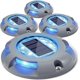 thumbnail image 1 of Solar Deck Lights Driveway Solar Lamp Outdoor LED Light Waterproof for Garden Dock Pathway Yard 4 Pack (Blue), 1 of 5