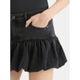 thumbnail image 4 of Madden NYC Denim Bubble Skirt,Womens, 4 of 5