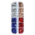 thumbnail image 2 of Kokovifyves Nail Care 12 Compartment Box of Pentagonal Star Sequins Independence Day Color Matching Star Sequins-thin Nail Flash, 2 of 9