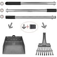 thumbnail image 3 of Dogs Pooper Dog Scooper,Tray and Rake Set Poop Scooper for, Adjustable Long Handle Metal Pooper Scooper with Bin for Pet Waste Removal, No Bending Clean Up for Medium and Large Dogs, 3 of 7