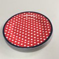 thumbnail image 2 of 1pc 9" Imitation Porcelain Plate Dinner Plate Fruit Plate Thickened Snack Plate for Home Restaurant Hotel (Red), 2 of 8