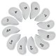 thumbnail image 1 of 12pcs/set Pu Golf Iron Head Covers Golf Club Headcover White Afortunado Sencillez, 1 of 5