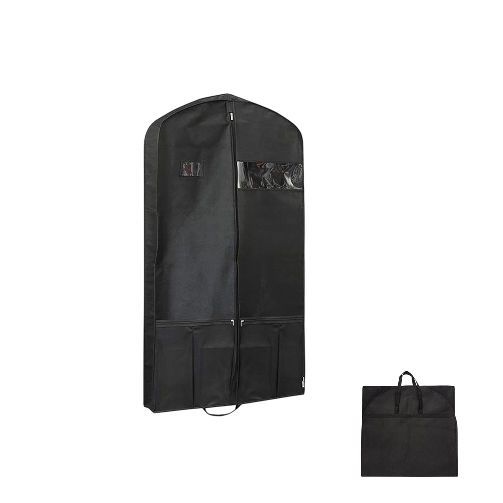Djiypn Breathable Foldable Garment Bag with Clear Window - Perfect for Travel and Closet Storage, Ideal for Professionals and Frequent Travelers to Keep Suits, Dresses, Dust-Free and Wrinkle-Free