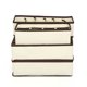 thumbnail image 4 of Caja plegable de tela no tejida beige para guardar ropa, con separadores de cajones para armario, organizador para calcetines, sujetadores y ropa interior (8 compartimentos), 4 of 6