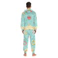 thumbnail image 4 of FORMRS Onesies Pajama for Adults Unisex Hoodie Winter Jumpsuit One Piece Sleepwear, Sizes S-2XL, Blue Beach Pattern, 4 of 7