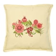thumbnail image 1 of Birds with Flowers-7 Printed Khaki Decorative Pillows Case VPLC_02 Size 18x18, 1 of 1