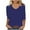 Blue, variant on Aboser 3/4 Sleeve Tops for Women Dressy V Neck Shirts Loose Fitted Casual T-shirt Solid Color Fall Clothes Comfy Soft Basic Tees Womens Blouses