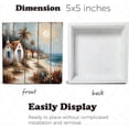 thumbnail image 3 of Cottage Coastal Landscape Wooden Box Sign Farmhouse Decor Boho Bathroom Decor Country Nursery Decor Shelf Decor Accents Wood Block Signs For Desk Decoration 5x5 In, 3 of 6
