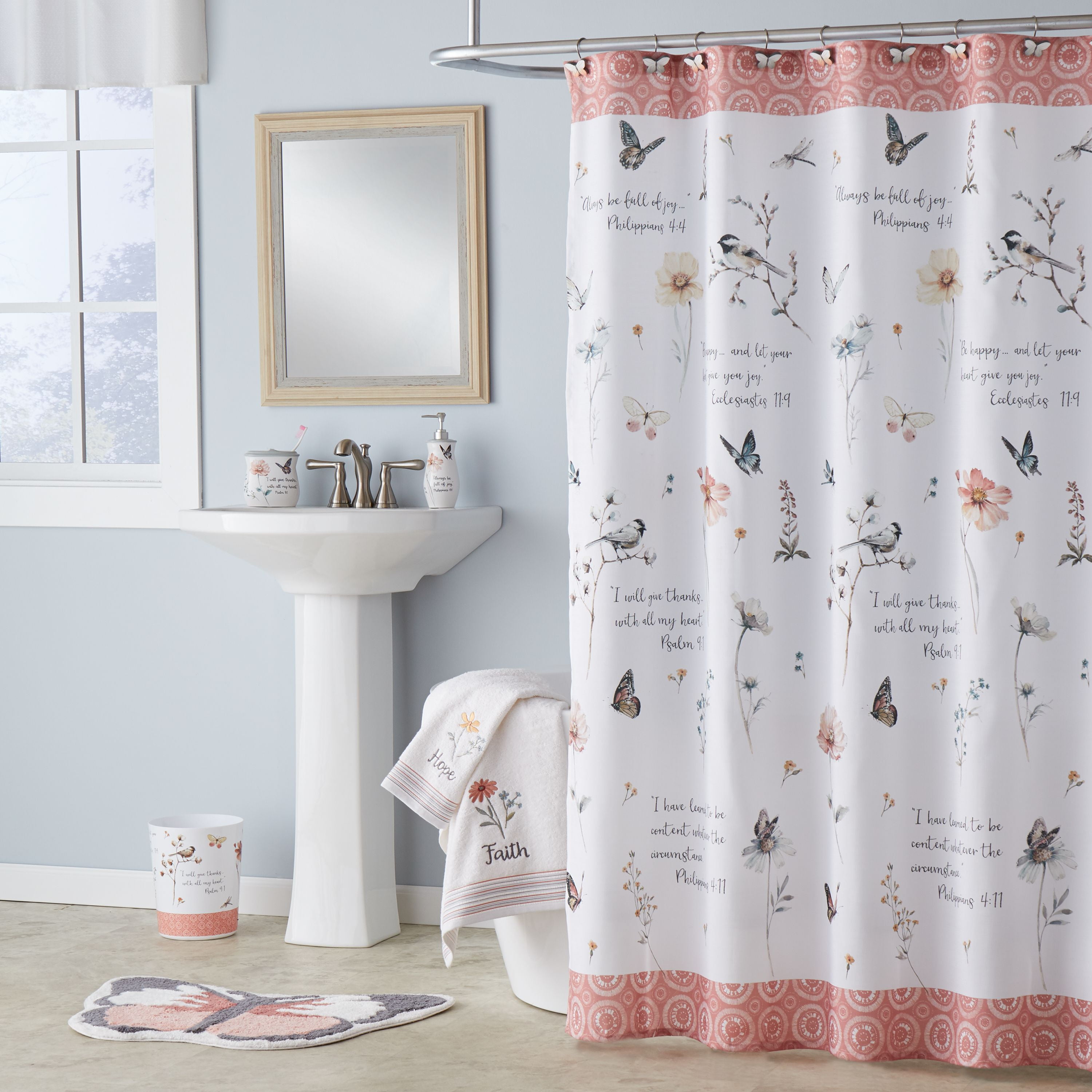 Mainstays Inspire Fabric Shower Curtain, 60 X 70 Shower Curtain Liner