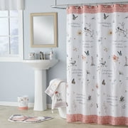 Mainstays Inspire Fabric Shower Curtain, Multicolor, 70" x 72"