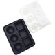 thumbnail image 1 of Molde grande esférico y cuadrado de silicona para cubitos de hielo con embudo, bandejas reutilizables para cubitos de hielo con tapa para congelador, fabricante de bolas de hielo para whisky, cóctele TUNC Sencillez, 1 of 5