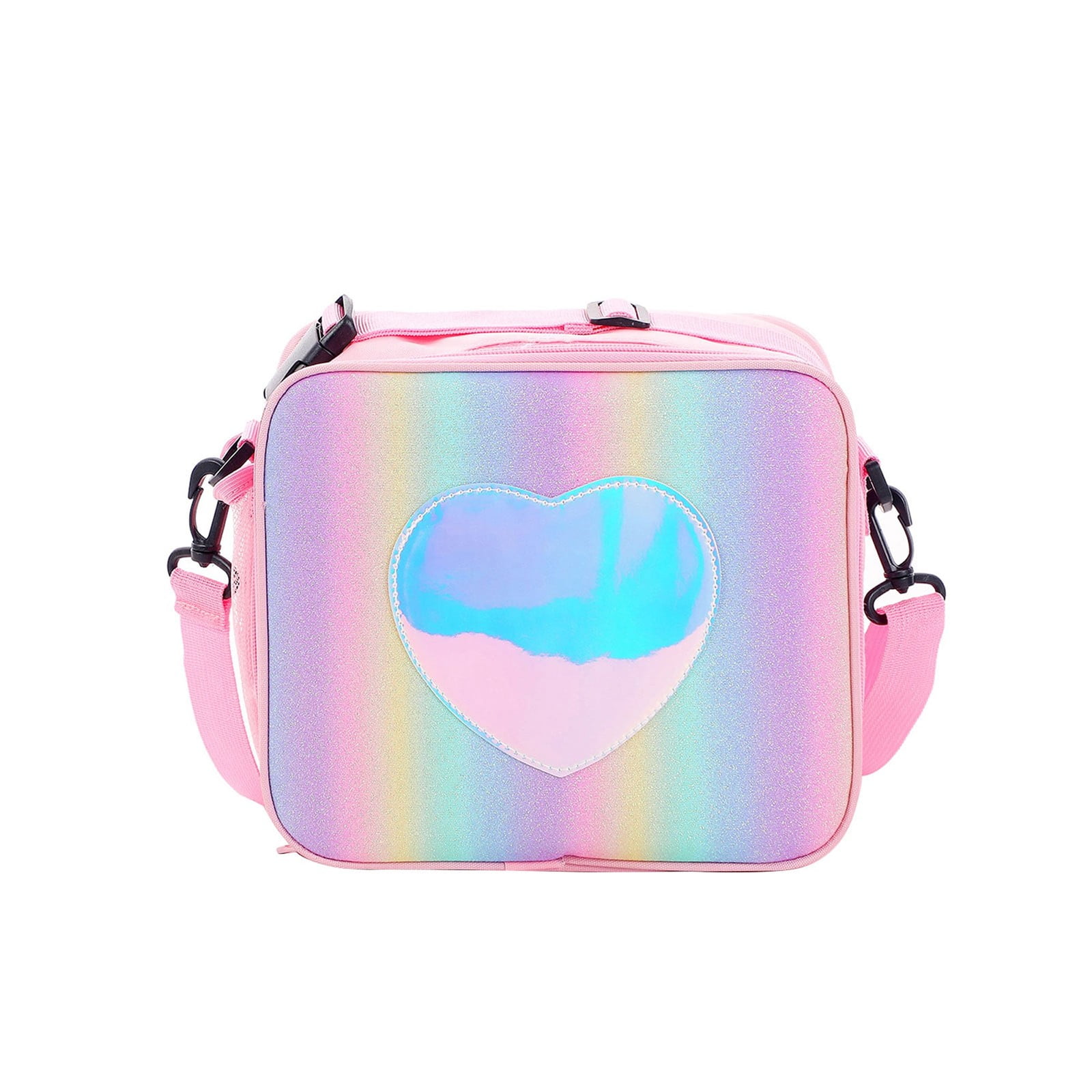 Clastyle Unicorn Insulated Kids Lunch Bag - Large Thermal Cooler Tote For Girls, School, Picnic (Pink Rainbow, 10L Capacity)