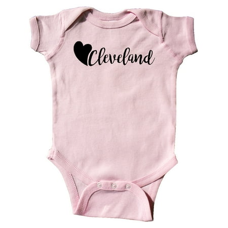 

Inktastic Cleveland with a heart Gift Baby Boy or Baby Girl Bodysuit