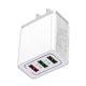 thumbnail image 3 of Cateissary QC3.0 Cargador de pared rápido 3 USB Multi-puerto 5V / 9V / 12V Cargador de teléfono de viaje inteligente 3 puertos Enchufe de EE. Cargadores de dispositivos electrónicos específicos, 3 of 6