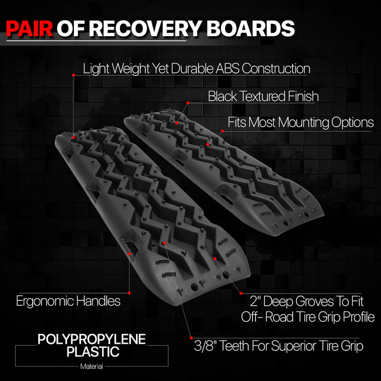 CStern Recovery Board Emergency Rescue Tire Ladder Anti Skid Pad Non Slip  Plate Traction Tracks Grip