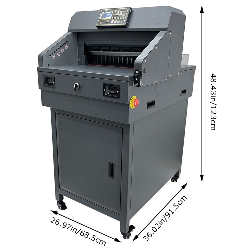 Electric Paper Cutter Guillotine Numerical Stand Paper Cutting Machine Heavy Duty Paper Trimmer 110V