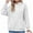 White, variant on Diufon Hoodies Drawstring for Women Fall Solid Color Casual Sweatshirt Long Sleeve Blouses