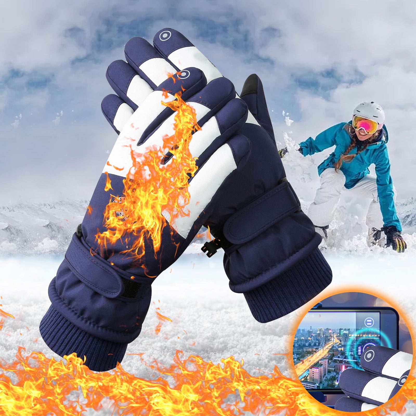 Gant Femme Alikiai Gants Pour écran Tactile - Gants D'hiver Pour Femme - Gants D Gants Tactiles Femme