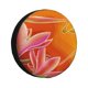 thumbnail image 1 of Balery Orange Flower Psychedelic Cubiertas para Neumáticos - Protector Resistente para Neumáticos de Camioneta, SUV, Remolque, Camper y RV-17 inch, 1 of 6