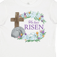 thumbnail image 4 of Inktastic Easter He Has Risen with Cross and Flowers Boys or Girls Toddler T-Shirt, 4 of 5