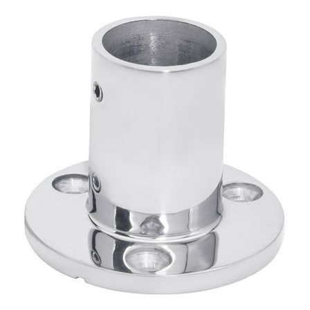 White Water 6849S Marine 316 Stainless Steel Heavy Duty 90 Degree Round Hand/Grab Rail Base Fitting for 1-1/4” Tube OD