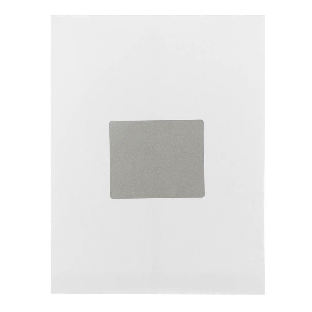 JAM Paper Shipping Address Labels, Large, 3 1/3 x 4, Metallic Silver, 120 per Pack