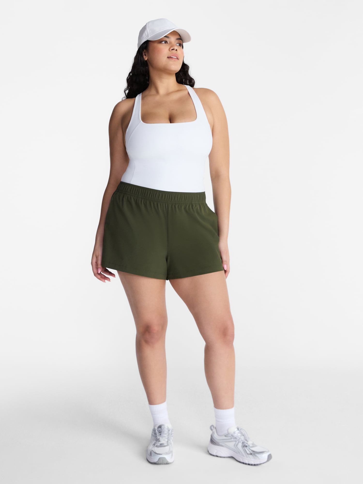 Avia Women's FeatherStretch Shorts, 3'' Inseam, Sizes XS-XXXL