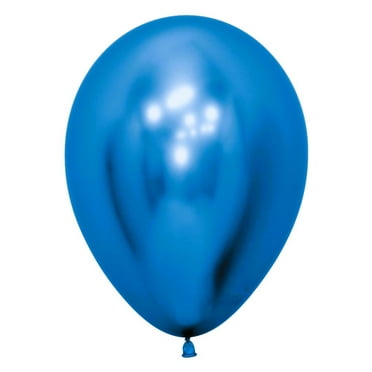 5 Inch Chrome Latex Balloons Royal Blue (50 Balloons)