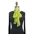 thumbnail image 5 of Wrapables Lightweight Sheer Solid Color Georgette Scarf, Apple Green, 5 of 8
