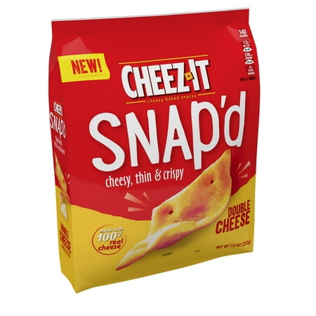 Cheez-It Snap'd Crackers, Cheesy Baked Snacks, Double Cheese,