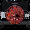 thumbnail image 1 of Metal Multicolor Corals Print Spare Tire Cover Waterproof Tire Wheel Protector for Car Truck SUV Camper Trailer Rv 14"-17", 1 of 5
