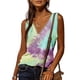 thumbnail image 2 of Chaleco estampado informal a la moda para mujer, camiseta holgada sin mangas con cuello en V y cremallera, Tops Pompotops  lopia997881, 2 of 9