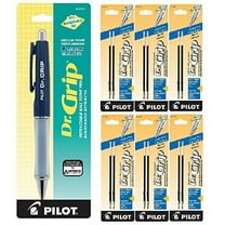 Pilot Dr. Grip Retractable Ballpoint Pens Single with 12 Blue refills, Medium, Blue Ink, 13 Count