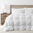 thumbnail image 3 of TRULY SOFT Oversized Puffer White Full/Queen 3 Piece Comforter Set, Solid Color Themed, Oeko-TEX Certified Confidence, 3 of 10